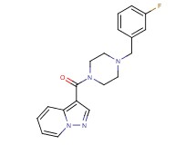 3-{[4-(3-fluorobenzyl)-1-piperazinyl]carbonyl}pyrazolo[1,5-a]pyridine
