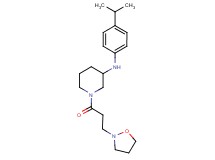 N-(4-isopropylphenyl)-1-[3-(2-isoxazolidinyl)propanoyl]-3-piperidinamine