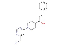 1-{1-[6-(aminomethyl)pyrimidin-4-yl]piperidin-4-yl}-3-phenylpropan-1-ol