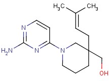 [1-(2-amino-4-pyrimidinyl)-3-(3-methyl-2-buten-1-yl)-3-piperidinyl]methanol