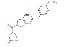 4-{[2-(4-methoxybenzyl)-5,7-dihydro-6H-pyrrolo[3,4-d]pyrimidin-6-yl]carbonyl}pyrrolidin-2-one
