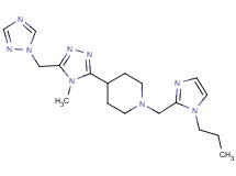 4-[4-methyl-5-(1H-1,2,4-triazol-1-ylmethyl)-4H-1,2,4-triazol-3-yl]-1-[(1-propyl-1H-imidazol-2-yl)methyl]piperidine