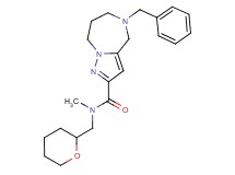 5-benzyl-N-methyl-N-(tetrahydro-2H-pyran-2-ylmethyl)-5,6,7,8-tetrahydro-4H-pyrazolo[1,5-a][1,4]diazepine-2-carboxamide