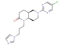 (4aS*,8aR*)-6-(5-chloropyrimidin-2-yl)-1-[3-(1H-imidazol-1-yl)propyl]octahydro-1,6-naphthyridin-2(1H)-one