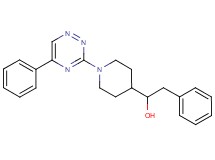 2-phenyl-1-[1-(5-phenyl-1,2,4-triazin-3-yl)-4-piperidinyl]ethanol