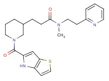 N-methyl-N-[2-(2-pyridinyl)ethyl]-3-[1-(4H-thieno[3,2-b]pyrrol-5-ylcarbonyl)-3-piperidinyl]propanamide