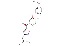 4-[(3-isobutyl-5-isoxazolyl)carbonyl]-1-(4-methoxybenzyl)-2-piperazinone