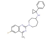 1-(6-fluoro-4-methyl-2-quinazolinyl)-N-(1-phenylcyclopropyl)-4-azepanamine