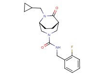 (1S*,5R*)-6-(cyclopropylmethyl)-N-(2-fluorobenzyl)-7-oxo-3,6-diazabicyclo[3.2.2]nonane-3-carboxamide