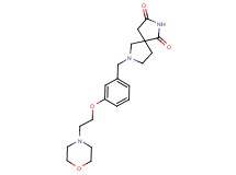 7-[3-(2-morpholin-4-ylethoxy)benzyl]-2,7-diazaspiro[4.4]nonane-1,3-dione