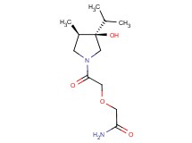 2-{2-[(3R*,4R*)-3-hydroxy-3-isopropyl-4-methyl-1-pyrrolidinyl]-2-oxoethoxy}acetamide