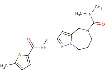 N,N-dimethyl-2-({[(5-methyl-2-thienyl)carbonyl]amino}methyl)-7,8-dihydro-4H-pyrazolo[1,5-a][1,4]diazepine-5(6H)-carboxamide