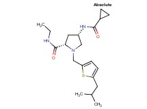 (4S)-4-[(cyclopropylcarbonyl)amino]-N-ethyl-1-[(5-isobutyl-2-thienyl)methyl]-L-prolinamide