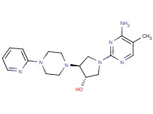 (3S*,4S*)-1-(4-amino-5-methyl-2-pyrimidinyl)-4-[4-(2-pyridinyl)-1-piperazinyl]-3-pyrrolidinol