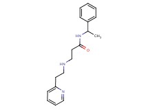 N-(1-phenylethyl)-3-[(2-pyridin-2-ylethyl)amino]propanamide