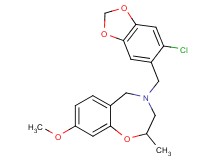 4-[(6-chloro-1,3-benzodioxol-5-yl)methyl]-8-methoxy-2-methyl-2,3,4,5-tetrahydro-1,4-benzoxazepine