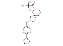 7-(2,2-dimethylpropanoyl)-2-{[2-(2-furyl)pyrimidin-5-yl]methyl}-2,7-diazaspiro[4.5]decane