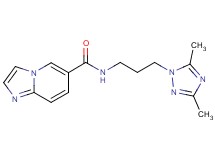 N-[3-(3,5-dimethyl-1H-1,2,4-triazol-1-yl)propyl]imidazo[1,2-a]pyridine-6-carboxamide
