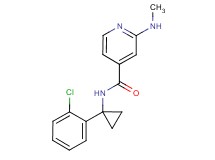 N-[1-(2-chlorophenyl)cyclopropyl]-2-(methylamino)isonicotinamide