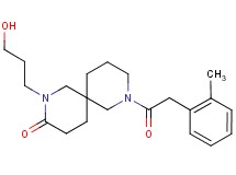 2-(3-hydroxypropyl)-8-[(2-methylphenyl)acetyl]-2,8-diazaspiro[5.5]undecan-3-one
