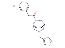 (1S*,5R*)-6-[(3-chlorophenyl)acetyl]-3-(1,3-thiazol-4-ylmethyl)-3,6-diazabicyclo[3.2.2]nonane