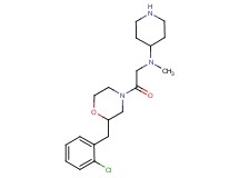 N-{2-[2-(2-chlorobenzyl)-4-morpholinyl]-2-oxoethyl}-N-methyl-4-piperidinamine dihydrochloride