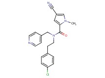N-[2-(4-chlorophenyl)ethyl]-4-cyano-1-methyl-N-(pyridin-4-ylmethyl)-1H-pyrrole-2-carboxamide