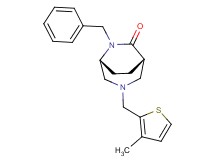 (1S*,5R*)-6-benzyl-3-[(3-methyl-2-thienyl)methyl]-3,6-diazabicyclo[3.2.2]nonan-7-one