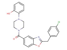 2-(4-{[2-(4-chlorobenzyl)-1,3-benzoxazol-5-yl]carbonyl}-1-piperazinyl)phenol