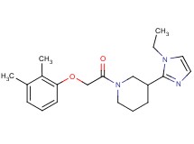 1-[(2,3-dimethylphenoxy)acetyl]-3-(1-ethyl-1H-imidazol-2-yl)piperidine