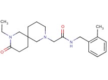 2-(8-ethyl-9-oxo-2,8-diazaspiro[5.5]undec-2-yl)-N-(2-methylbenzyl)acetamide