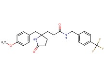 3-[2-(4-methoxybenzyl)-5-oxo-2-pyrrolidinyl]-N-[4-(trifluoromethyl)benzyl]propanamide