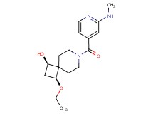 (1R*,3S*)-3-ethoxy-7-[2-(methylamino)isonicotinoyl]-7-azaspiro[3.5]nonan-1-ol