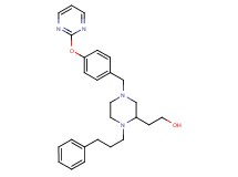 2-{1-(3-phenylpropyl)-4-[4-(2-pyrimidinyloxy)benzyl]-2-piperazinyl}ethanol