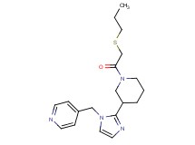 4-[(2-{1-[(propylthio)acetyl]-3-piperidinyl}-1H-imidazol-1-yl)methyl]pyridine