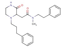 N-methyl-2-[3-oxo-1-(3-phenylpropyl)-2-piperazinyl]-N-(2-phenylethyl)acetamide