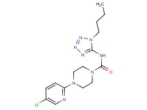 N-(1-butyl-1H-tetrazol-5-yl)-4-(5-chloropyridin-2-yl)piperazine-1-carboxamide