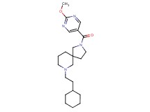 7-(2-cyclohexylethyl)-2-[(2-methoxy-5-pyrimidinyl)carbonyl]-2,7-diazaspiro[4.5]decane