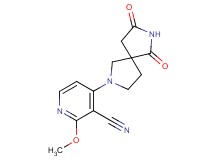 4-(6,8-dioxo-2,7-diazaspiro[4.4]non-2-yl)-2-methoxynicotinonitrile