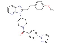 2-[2-(4-methoxyphenyl)ethyl]-3-{1-[4-(1H-pyrazol-1-yl)benzoyl]-4-piperidinyl}-3H-imidazo[4,5-b]pyridine
