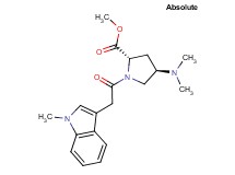 methyl (2S,4R)-4-(dimethylamino)-1-[(1-methyl-1H-indol-3-yl)acetyl]pyrrolidine-2-carboxylate
