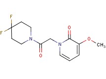 1-[2-(4,4-difluoropiperidin-1-yl)-2-oxoethyl]-3-methoxypyridin-2(1H)-one