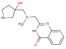 2-{[[(3-hydroxy-3-pyrrolidinyl)methyl](methyl)amino]methyl}-4(3H)-quinazolinone dihydrochloride