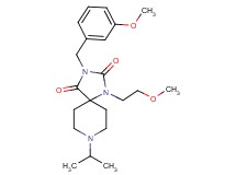 8-isopropyl-3-(3-methoxybenzyl)-1-(2-methoxyethyl)-1,3,8-triazaspiro[4.5]decane-2,4-dione