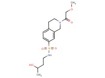 N-(3-hydroxybutyl)-2-(methoxyacetyl)-1,2,3,4-tetrahydroisoquinoline-7-sulfonamide