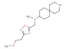N-{[3-(2-methoxyethyl)-1,2,4-oxadiazol-5-yl]methyl}-N-methyl-3-azaspiro[5.5]undecan-9-amine dihydrochloride