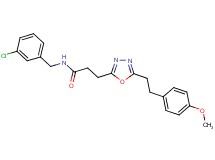 N-(3-chlorobenzyl)-3-{5-[2-(4-methoxyphenyl)ethyl]-1,3,4-oxadiazol-2-yl}propanamide