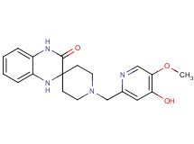 1-[(4-hydroxy-5-methoxy-2-pyridinyl)methyl]-1',4'-dihydro-3'H-spiro[piperidine-4,2'-quinoxalin]-3'-one