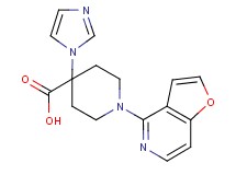 1-furo[3,2-c]pyridin-4-yl-4-(1H-imidazol-1-yl)piperidine-4-carboxylic acid