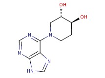 (3S*,4S*)-1-(9H-purin-6-yl)piperidine-3,4-diol